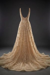 Vestido de Noche de Lujo con Cuentas Geométricas y Lentejuelas, Estilo Sirena, para Gala, Baile de Graduación, Boda, Fiesta - Product Image 2