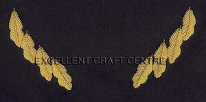 หมวกนักบิน Custom Wide roe SAS stoff 504 รุ่น Airline Cap ปักลายปีกเครื่องบิน สายคาดสีทอง ปีกหมวกสีดำ - Product Image 6
