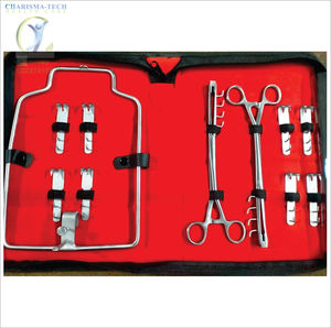 ชุดเครื่องมือผ่าตัดกระเพาะอาหารสัตว์วัวแบบสแตนเลสอย่างสมบูรณ์ สำหรับการผ่าตัดและการรักษาโรคในกระเพาะอาหารวัว - Product Image 2