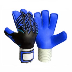 High Quality Soccer Football Goalkeeper <b>Gloves</b> Wrist Band Support Velcro Wrist Closure Double Layer <b>Latex</b> Football <b>Gloves</b> - Product Image 4