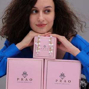 PRAO Twinkling Garden Pearl Pendientes Colgantes Estilo - Product Image 2