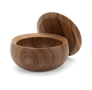 Natural Acacia Wooden Salt Cellar Premium Solid Wood Spice Keeper <b>Box</b> with <b>Removable</b> Lid <b>for</b> Kitchen Countertop - Product Image 1