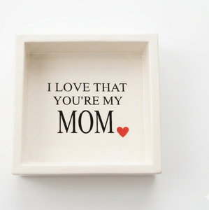 Modern Lacquer Square Tray Durable Handmade Decorative Serving Tray For Mother Day small tray for Odds and ends - Product Image 1