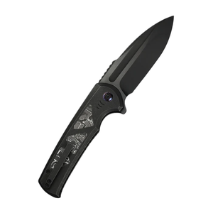 Couteaux pliants avec poignée en aluminium bleu, lame en acier inoxydable, design compact pour la randonnée, le camping et l'usage quotidien - Product Image 3