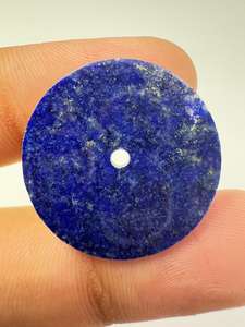 Esfera de Reloj de Piedra Preciosa Natural de Lapislázuli Azul, Disco Plano Redondo de 31.50 mm y 1.50 mm de Grosor, Accesorios para Relojes - Product Image 2