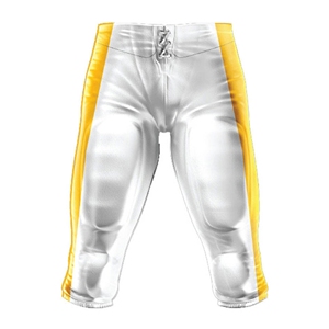 Pantalones de Fútbol Americano a Rayas Blancas y Amarillas, Sublimados, Transpirables, Ajustados, Uniforme Masculino para Todas las Temporadas - Product Image 6