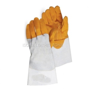 Gants de soudage TIG en peau de mouton de première qualité et cuir de vache extensible, doux et confortables, résistants à la chaleur, pour soudeurs - Product Image 2