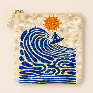 Bohemian Style <b>Seed</b> Beads Beaded Embroidery Coin Purse Vintage Pattern <b>Seed</b> Beads Beaded Embroidery Small Pouch - Product Image 4