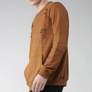 Wholesale Custom Logo Printed Cotton Blended Sweatshirts Loose Crew Neck Oversize <b>Pullover</b> <b>Men</b> Sweatshirt - Product Image 2