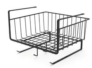 OEM/ODM Vietnam Creative Cabinet Hanging <b>Basket</b> <b>Wall</b> Mounted Iron Kitchen <b>Storage</b> Shelf Multifunction Organizer Rack - Product Image 3