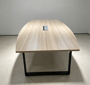 Table de conférence rectangulaire en mélamine, design moderne, durable, 8 places, mobilier de bureau, usage commercial - Product Image 1