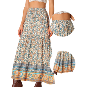 Jupe trapèze décontractée en faux daim avec poche et ceinture pour femme – Fournisseur en gros - Product Image 2