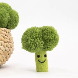 Juguete de Comida de Brócoli de Fieltro de Lana Hecho a Mano de 8 cm, Juguete Educativo de Imitación, Decoración, Comercio Justo, Venta al por Mayor, para Niños - Product Image 2