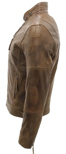High Quality Genuine Leather Winter Stand Front <b>Biker</b> <b>Jacket</b> Men <b>Vintage</b> Motorcycle Fashion Outerwear Sample Service Available - Product Image 6