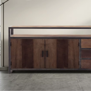 Guindo Eco-Friendly Durable Solid Wood Dresser with Rattan Drawer Front Scandinavian Style Cabinet for Resort and Villa Interior - Product Image 2