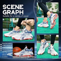 Chaussures de basket-ball professionnelles personnalisées de haute qualité pour hommes, respirantes, légères, à lacets, pour l'été/l'hiver, pour les sports de plein air
