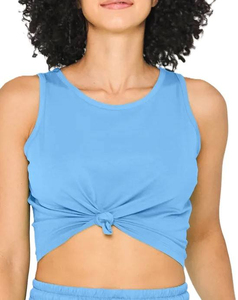 เสื้อยืดครอปสำหรับผู้หญิงเสื้อครอปคอกลมเปล่าออกแบบได้ตามต้องการ - Product Image 5