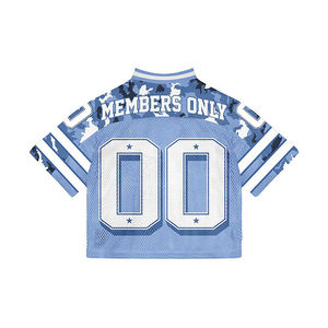 Vente en gros usine – Maillot léger et ample pour homme en maille respirante, avec logo personnalisé, service OEM pour streetwear été-automne - Product Image 2