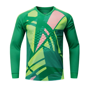 Men's Protective Padded Goalkeeper Jersey, <b>Long</b> Sleeve Breathable Soccer Goalie Shirt for Training & <b>Match</b> - Product Image 4