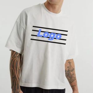 T-shirts pour hommes en coton 100% avec impression par sublimation, logo personnalisé OEM, prix de gros, nouvelle mode, vêtements décontractés, t-shirts à col contrastant - Product Image 3