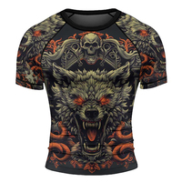 Conjunto de kimono de jiu-jitsu personalizado para hombre con estampado sublimado, pantalones cortos de rashguard, pantalones cortos de grappling UFC, ropa de artes marciales, pantalones cortos de MMA