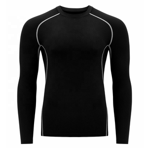 180gsm Premium Rashguard Long Sleeve Unisex Custom Front Breathable BJJ MMA <b>Compression</b> <b>Shirt</b> Durable Training Fitness - Product Image 4