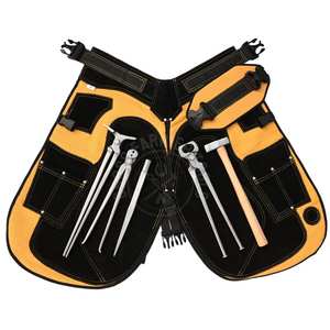 Kit de Herramientas de Herrador con Delantal de Herrador, Herramienta para Abrir Calzado, Martillo de Herrador, Prensa de Herrador y Extractor de Clavos - Product Image 1