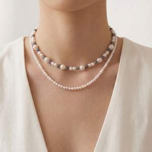Collar de Perlas de Moda, Collar de Perlas de Acero Inoxidable, Joyería al por Mayor - Product Image 2