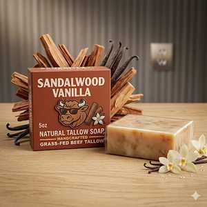 Sandalwood Vanilla Bar Soap Natural Aromatherapy Bath Bar For Relaxation Refreshing Fragrance And Gentle Cleansing Use - Product Image 2