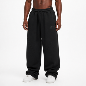 Top Selling Men Baggy Sweatpants Custom Embroidery Sweatpants For Men Streetwear Loose Fit Casual Pants OEM Service 2026 - Product Image 2