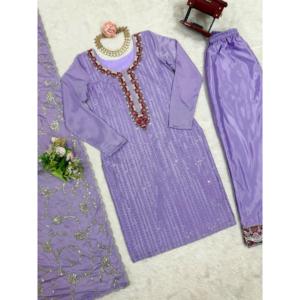 Robes de soirée de créateur, tenue de soirée, haut, bas, dupatta - Product Image 2