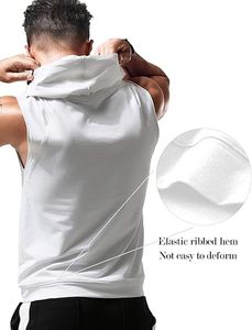 เสื้อกล้ามคอกลมสีฟ้าอ่อนพิมพ์ลาย MOMENTUM สำหรับผู้ชาย ผลิตจากโพลีเอสเตอร์ 100% ระบายอากาศได้ดี เป็นมิตรต่อสิ่งแวดล้อม ย้อมสีแบบ Garment Dyed ทรงสปอร์ต ผ้าถัก - Product Image 2