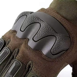 Gants de moto en cuir durables pour hommes, protection intégrale des doigts, compatibles écran tactile, pour aventures en plein air - Product Image 6