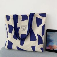 Bolsa de compras promocional de lona de algodón orgánico calico, lisa, reutilizable, reciclable, ecológica, con impresión de logotipo personalizado al por mayor.