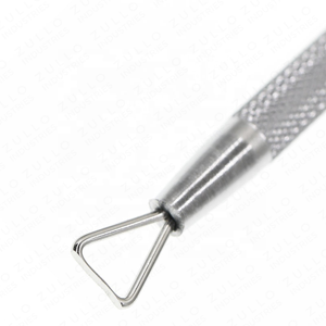 Lot de 2 repousse-cuticules et grattoirs à ongles en acier inoxydable, outils professionnels pour manucure et pédicure - Product Image 4