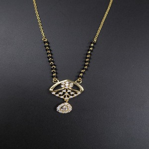 Collar Mangalsutra de Plata de Ley 925 de Diseño, 3 Gramos, Accesorio Étnico para Novia, Venta al Por Mayor para Exportación - Product Image 5
