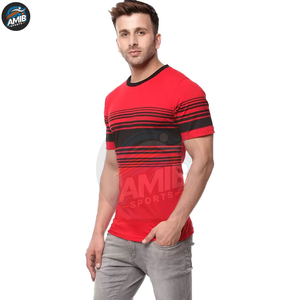 T-shirts pour hommes décontractés de haute qualité 100% - Meilleures ventes à prix abordable - Produit en promotion - T-shirts légers à col contrastant pour hommes - Product Image 2