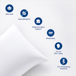 Almohada de Hotel Premium, Suave, Rellena de Microfibra de Algodón, Almohada de Lujo para Hoteles, Resorts y Habitaciones, Cómoda - Product Image 4