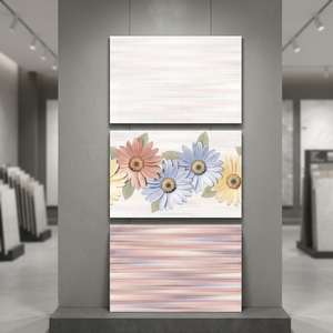 Pink Marble Design Bathroom Hall Interior Glossy Glazed Ceramic Digital Wall <b>Tiles</b> 200x300mm Vistaar Brand - Product Image 2