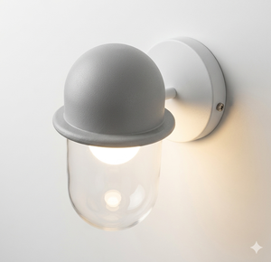 IP65ไฟ AC 220V(10%) LED ควบคุมแสงได้โลหะใช้กลางแจ้ง + แก้ว3000K (สีขาวนวล) CRI 80 + 30000H โคมไฟติดผนัง - Product Image 1