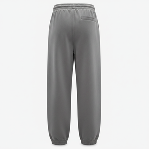 Premium Grey Cotton <b>Joggers</b> Casual Style with Elastic Waist and Pockets-Bulk Buy - Product Image 2