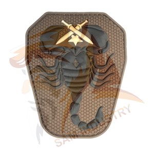 Parche de PVC con Logotipo en Relieve Personalizado, Parche de Goma Negra Termoadhesivo de Silicona 3D con Técnicas de Bordado para Prendas - Product Image 5