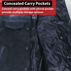 Gilet en cuir pour moto homme personnalisé, design tendance avec caractéristiques coupe-vent et grandes tailles, OEM/ODM disponible - Product Image 6