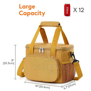 Best Selling Custom Insulated Meal Prep Lunch <b>Cooler</b> <b>Bag</b> with High Quality Polyester Durable & Eco-Friendly Design - Product Image 2