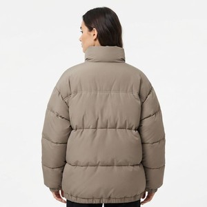 Chaqueta Acolchada para Mujer, Abrigo Casual de Invierno, Corte Regular, Cuello Alto, Ropa Exterior Cálida, Venta al Por Mayor - Product Image 2