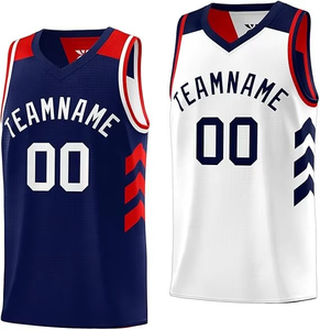 Maillot de basket-ball pour homme de haute qualité personnalisé, comprenant un nom et un numéro imprimés, taille plus, ensemble uniforme pour adultes, style antibactérien - Product Image 1