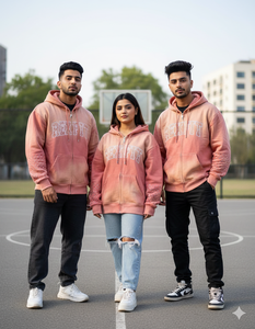 Sweats à capuche zippés effet délavé soleil, personnalisables avec strass et logos sérigraphiés, qualité supérieure, répondant aux exigences les plus exigeantes des clients. - Product Image 1