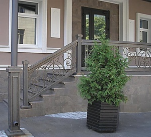 Auvent en fer européen avec toit en verre, résistant aux UV, imperméable, mobilier d'extérieur décoratif, auvent métallique pour entrée de villa - Product Image 6