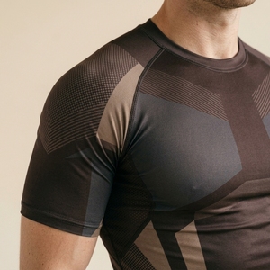 Men Sporty Jersey Sports Compression Shirt Custom Sublimation Print Long Sleeve Tight Fit Gym Workout Running Athletic - Product Image 3