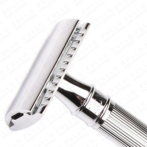 Rasoir de sécurité à double tranchant réglable en acier inoxydable, rasoir professionnel pour la barbe et le visage des hommes - Product Image 3